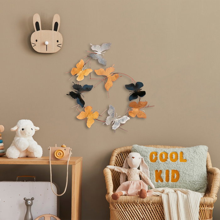 Wallity Butterflies - 2 Escultura de Pared de Metal Multicolor